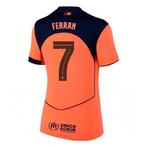 Lacne Ženy Futbalové dres Barcelona Ferran Torres #7 2025-26 Krátky Rukáv - Tretina